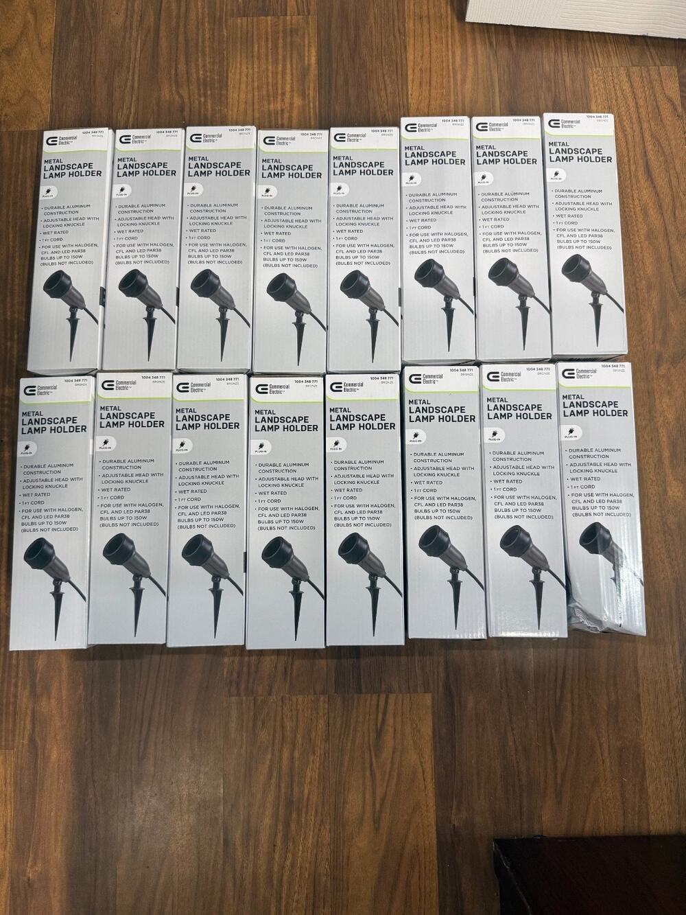 16 PACK - BRONZE METAL Commercial Electric CE Outdoor Spot Light Lamp Holder NEW